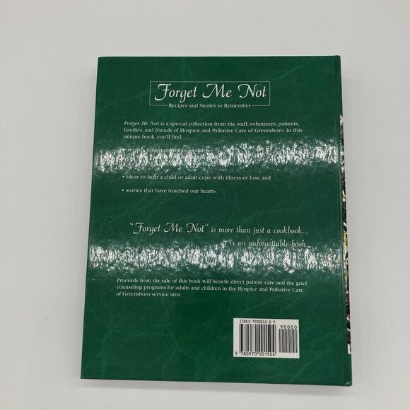 Forget Me Not Cookbook From Hospice Care Greensboro NC Memories/ Comfort Food - Picture 3 of 16